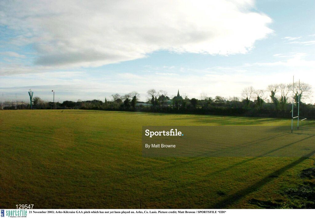 21 November 2003; Arles-Kilcruise GAA pitch which has not yet been played on. Arles, Co. Laois. Picture credit; Matt Browne / SPORTSFILE *EDI*