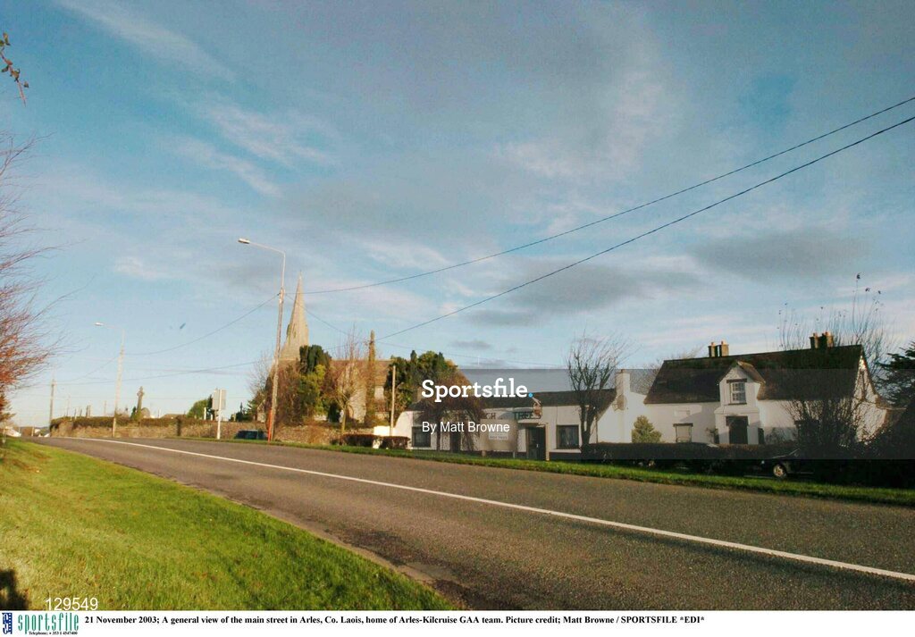 21 November 2003; A general view of the main street in Arles, Co. Laois, home of Arles-Kilcruise GAA team. Picture credit; Matt Browne / SPORTSFILE *EDI*