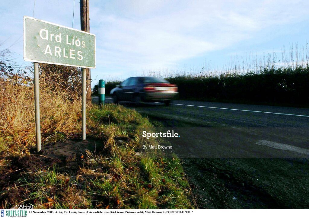 21 November 2003; Arles, Co. Laois, home of Arles-Kilcruise GAA team. Picture credit; Matt Browne / SPORTSFILE *EDI*