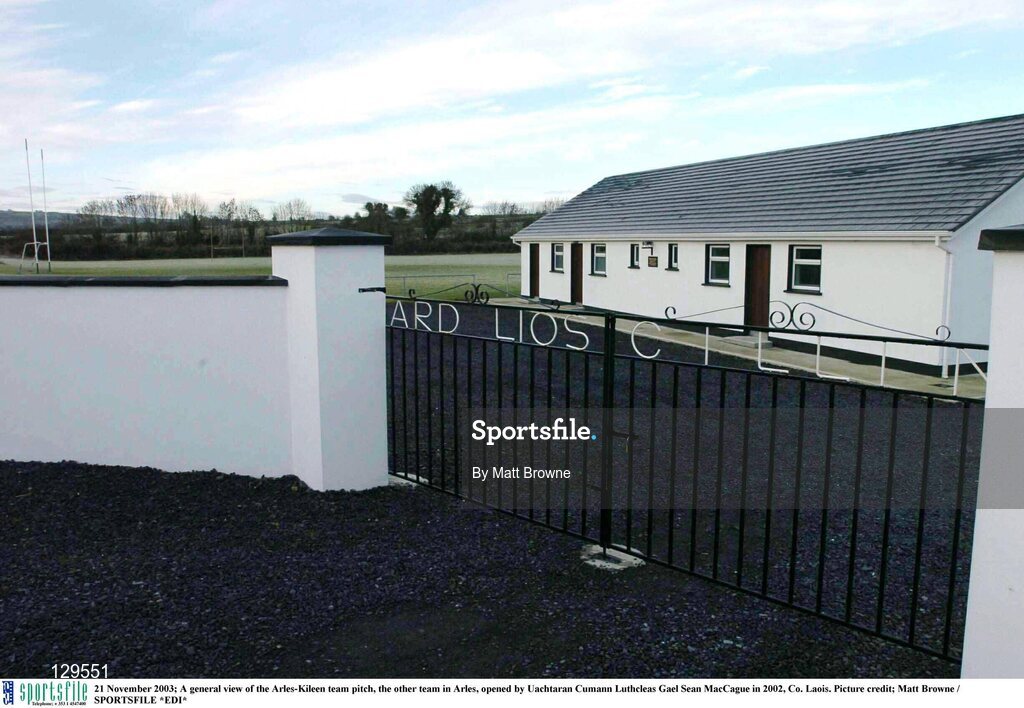 21 November 2003; A general view of the Arles-Kileen team pitch, the other team in Arles, opened by Uachtaran Cumann Luthcleas Gael Sean MacCague in 2002, Co. Laois. Picture credit; Matt Browne / SPORTSFILE *EDI*