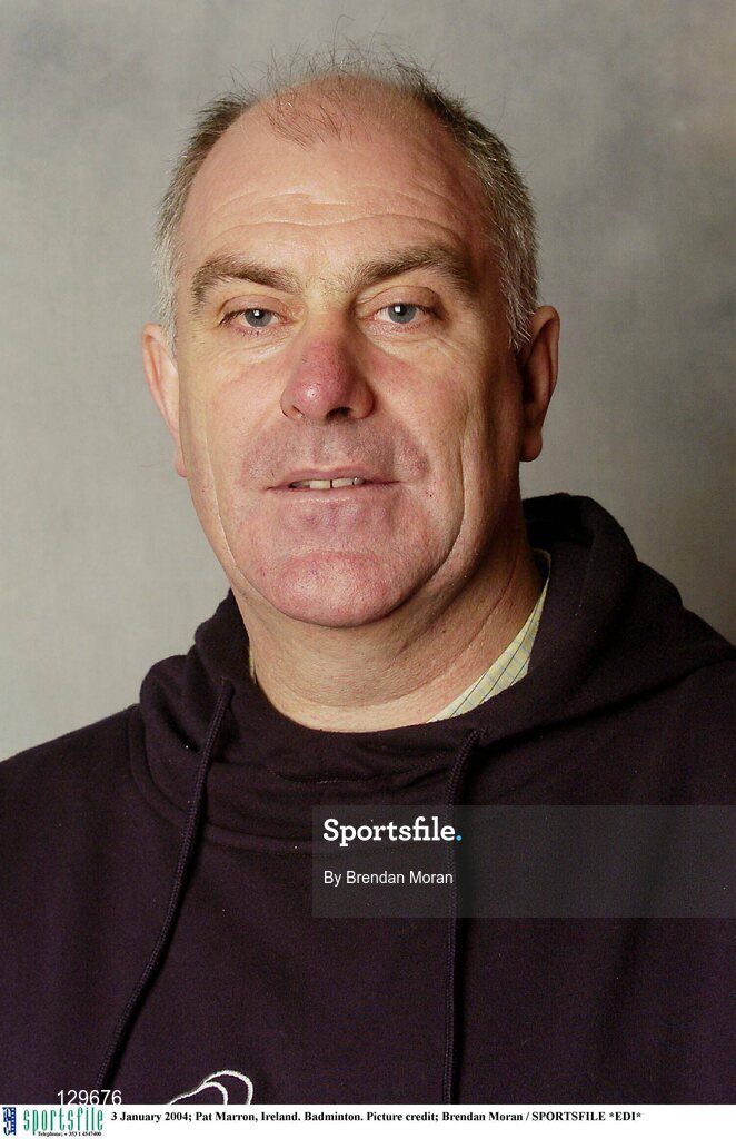 3 January 2004; Pat Marron, Ireland. Badminton. Picture credit; Brendan Moran / SPORTSFILE *EDI*