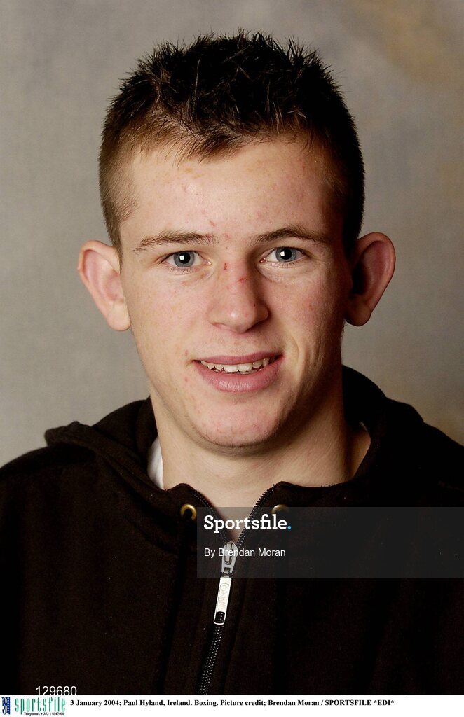 3 January 2004; Paul Hyland, Ireland. Boxing. Picture credit; Brendan Moran / SPORTSFILE *EDI*