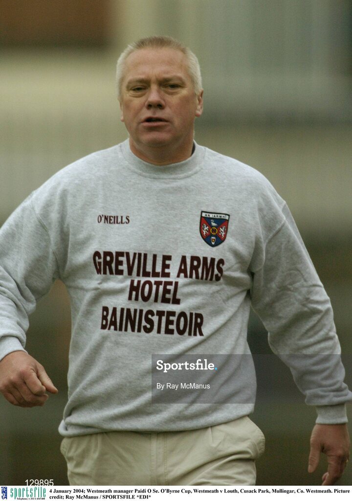 4 January 2004; Westmeath manager Paidi O Se. O'Byrne Cup, Westmeath v Louth, Cusack Park, Mullingar, Co. Westmeath. Picture credit; Ray McManus / SPORTSFILE *EDI*