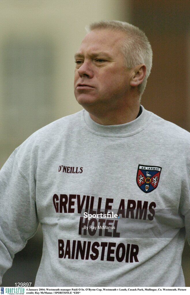 4 January 2004; Westmeath manager Paidi O Se. O'Byrne Cup, Westmeath v Louth, Cusack Park, Mullingar, Co. Westmeath. Picture credit; Ray McManus / SPORTSFILE *EDI*