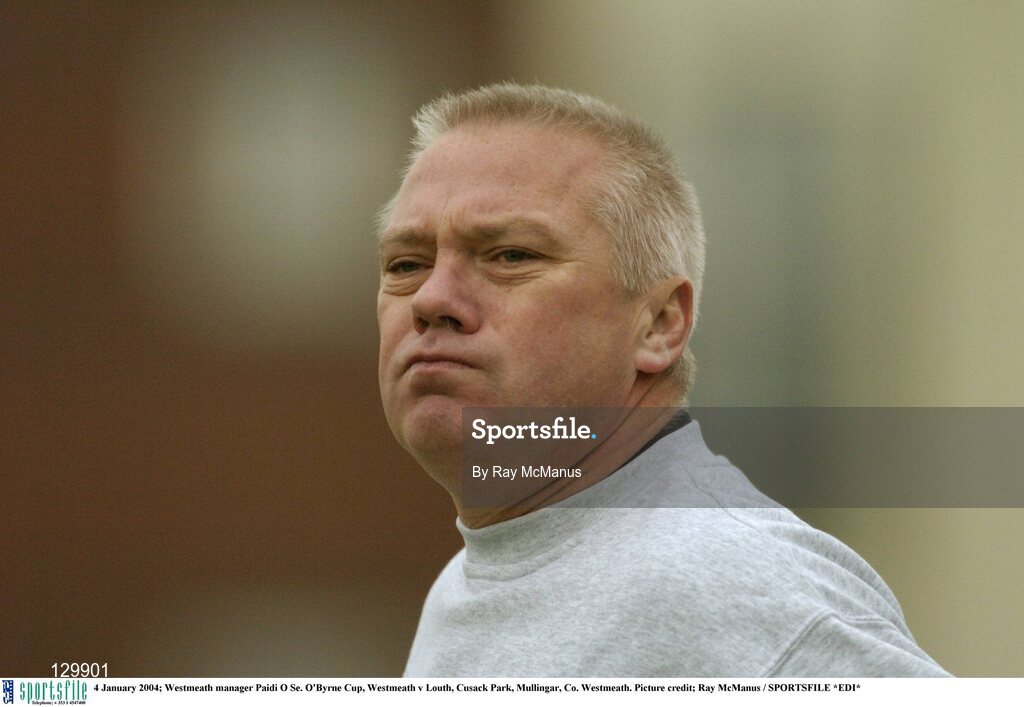 4 January 2004; Westmeath manager Paidi O Se. O'Byrne Cup, Westmeath v Louth, Cusack Park, Mullingar, Co. Westmeath. Picture credit; Ray McManus / SPORTSFILE *EDI*
