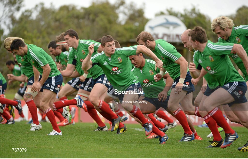 3 July 2013; Brian O'Driscoll, British & Irish Lions, during squad training ahead of their 3rd test match against Australia on Saturday. British & Irish Lions Tour 2013, Squad Training. Noosa Dolphins RFC, Dolphin Oval, Sunshine Beach, Queensland, Australia. Picture credit: Stephen McCarthy / SPORTSFILE