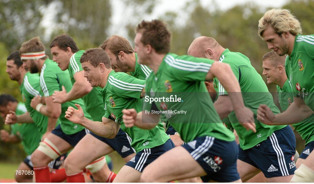 3 July 2013; Brian O'Driscoll, British & Irish Lions, during squad training ahead of their 3rd test match against Australia on Saturday. British & Irish Lions Tour 2013, Squad Training. Noosa Dolphins RFC, Dolphin Oval, Sunshine Beach, Queensland, Australia. Picture credit: Stephen McCarthy / SPORTSFILE