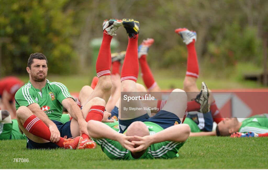 3 July 2013; Rob Kearney, British & Irish Lions, during squad training ahead of their 3rd test match against Australia on Saturday. British & Irish Lions Tour 2013, Squad Training. Noosa Dolphins RFC, Dolphin Oval, Sunshine Beach, Queensland, Australia. Picture credit: Stephen McCarthy / SPORTSFILE