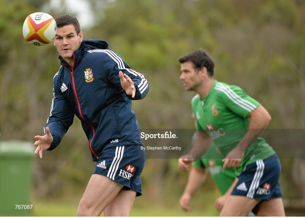 3 July 2013; Jonathan Sexton, British & Irish Lions, during squad training ahead of their 3rd test match against Australia on Saturday. British & Irish Lions Tour 2013, Squad Training. Noosa Dolphins RFC, Dolphin Oval, Sunshine Beach, Queensland, Australia. Picture credit: Stephen McCarthy / SPORTSFILE