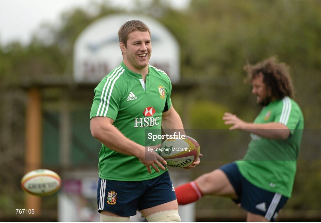 3 July 2013; Sean O'Brien, British & Irish Lions, during squad training ahead of their 3rd test match against Australia on Saturday. British & Irish Lions Tour 2013, Squad Training. Noosa Dolphins RFC, Dolphin Oval, Sunshine Beach, Queensland, Australia. Picture credit: Stephen McCarthy / SPORTSFILE