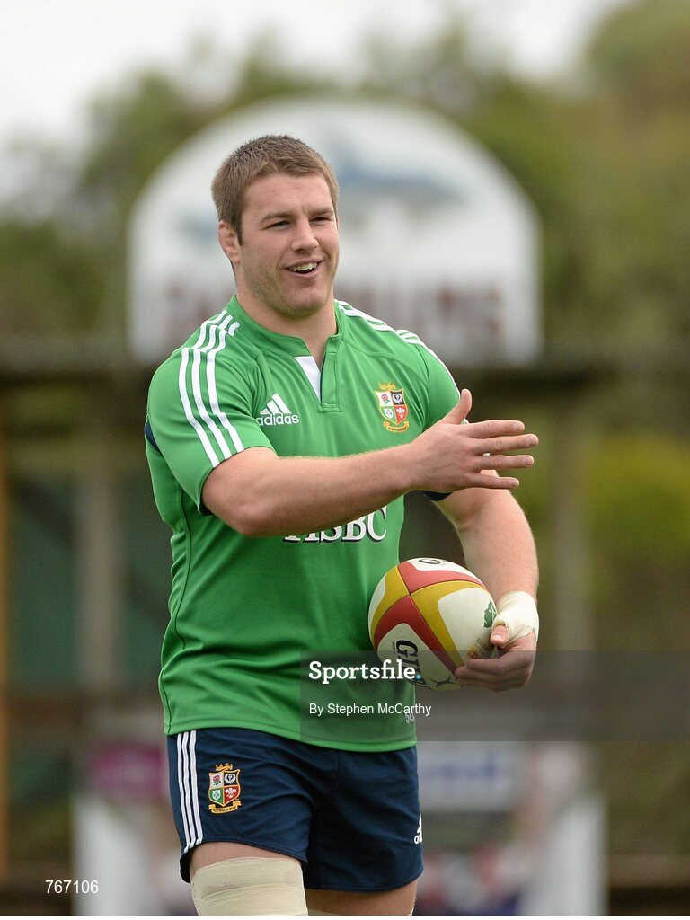 3 July 2013; Sean O'Brien, British & Irish Lions, during squad training ahead of their 3rd test match against Australia on Saturday. British & Irish Lions Tour 2013, Squad Training. Noosa Dolphins RFC, Dolphin Oval, Sunshine Beach, Queensland, Australia. Picture credit: Stephen McCarthy / SPORTSFILE