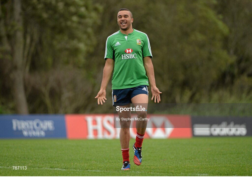 3 July 2013; Simon Zebo, British & Irish Lions, during squad training ahead of their 3rd test match against Australia on Saturday. British & Irish Lions Tour 2013, Squad Training. Noosa Dolphins RFC, Dolphin Oval, Sunshine Beach, Queensland, Australia. Picture credit: Stephen McCarthy / SPORTSFILE