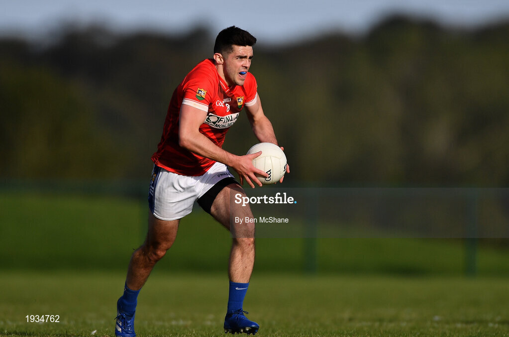 27 September 2020; RJ Callaghan of Ardee St Mary's during the Louth County Senior Football Championship Final match between Naomh Mairtin and Ardee St Mary’s at Darver Louth Centre of Excellence in Louth. Photo by Ben McShane/Sportsfile