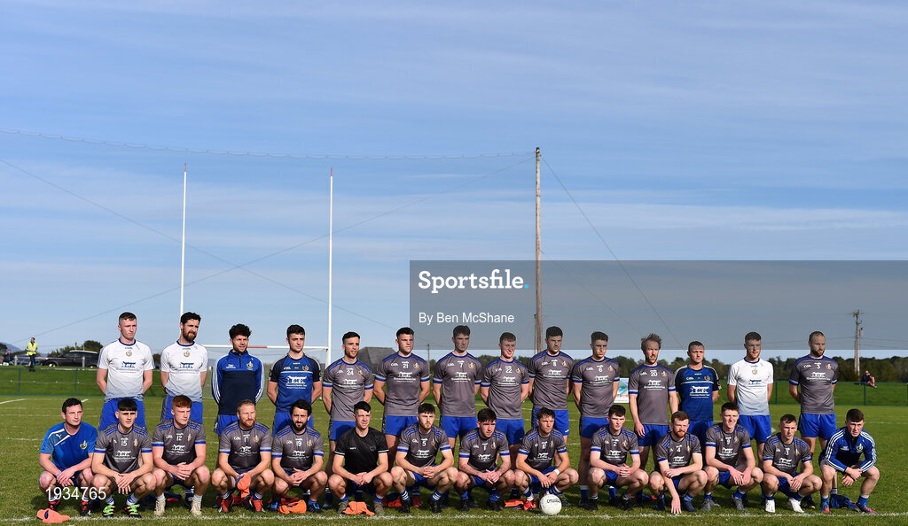 27 September 2020; The Naomh Mairtin team ahead of the Louth County Senior Football Championship Final match between Naomh Mairtin and Ardee St Mary’s at Darver Louth Centre of Excellence in Louth. Photo by Ben McShane/Sportsfile