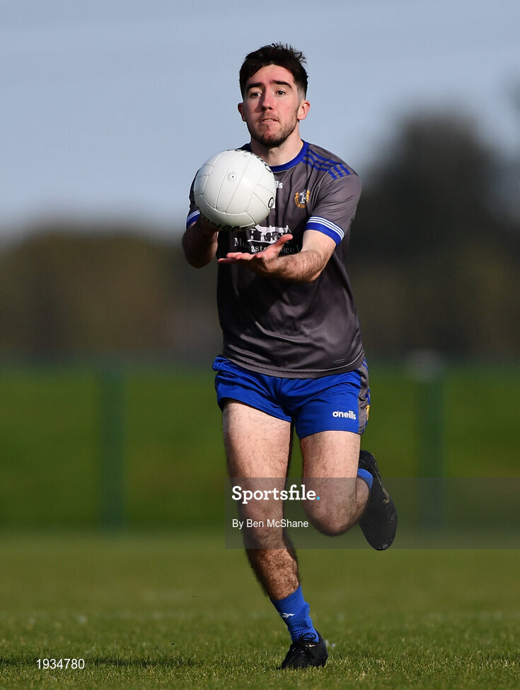 27 September 2020; Eoghan Callaghan of Naomh Mairtin during the Louth County Senior Football Championship Final match between Naomh Mairtin and Ardee St Mary’s at Darver Louth Centre of Excellence in Louth. Photo by Ben McShane/Sportsfile
