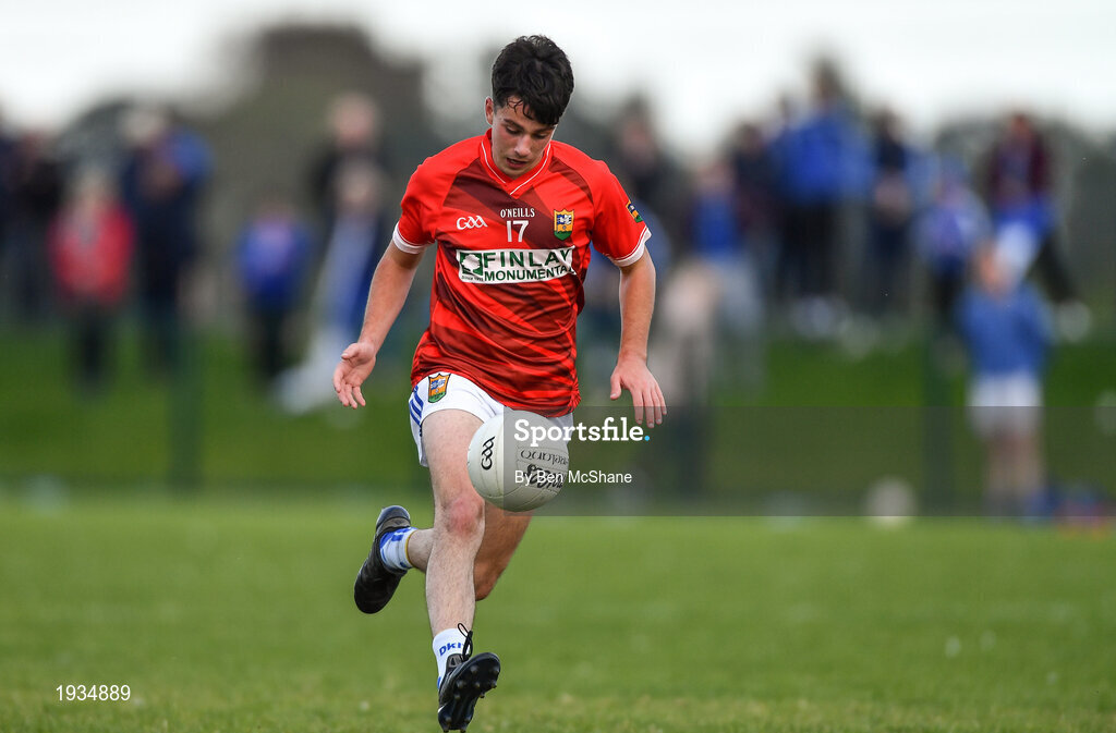 27 September 2020; Jay Crawley of Ardee St Mary's during the Louth County Senior Football Championship Final match between Naomh Mairtin and Ardee St Mary’s at Darver Louth Centre of Excellence in Louth. Photo by Ben McShane/Sportsfile