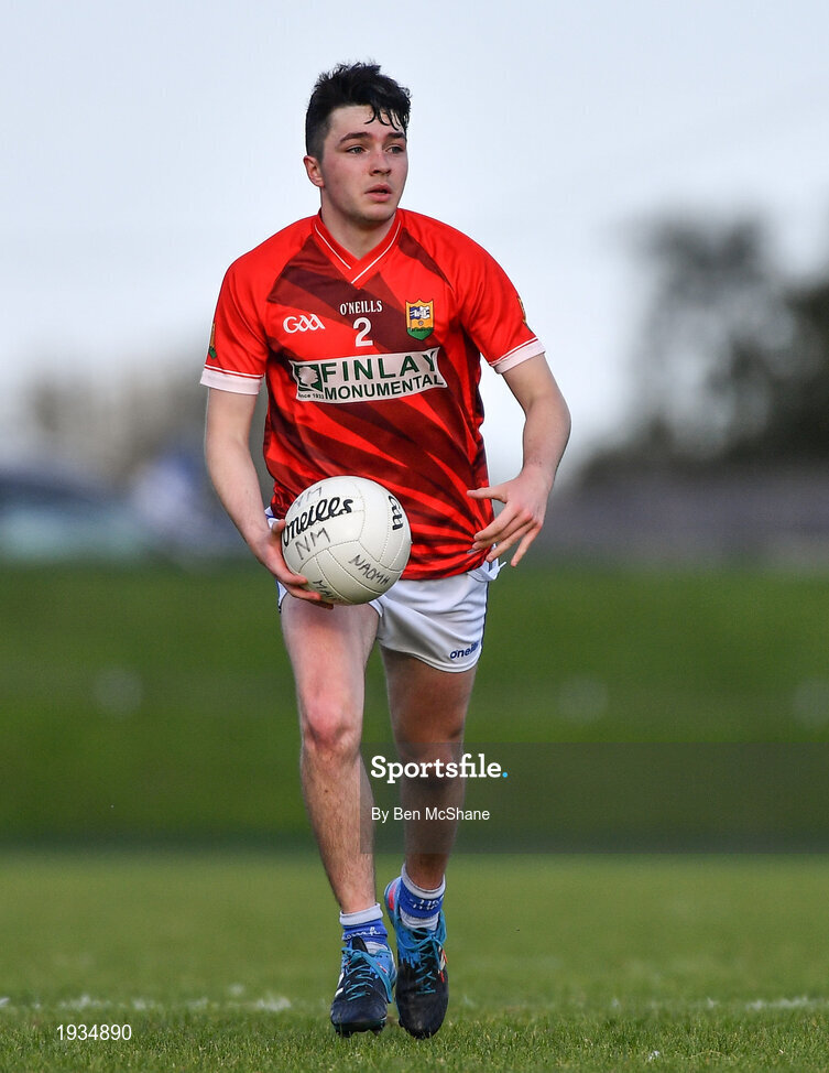 27 September 2020; Tom Jackson of Ardee St Mary's during the Louth County Senior Football Championship Final match between Naomh Mairtin and Ardee St Mary’s at Darver Louth Centre of Excellence in Louth. Photo by Ben McShane/Sportsfile