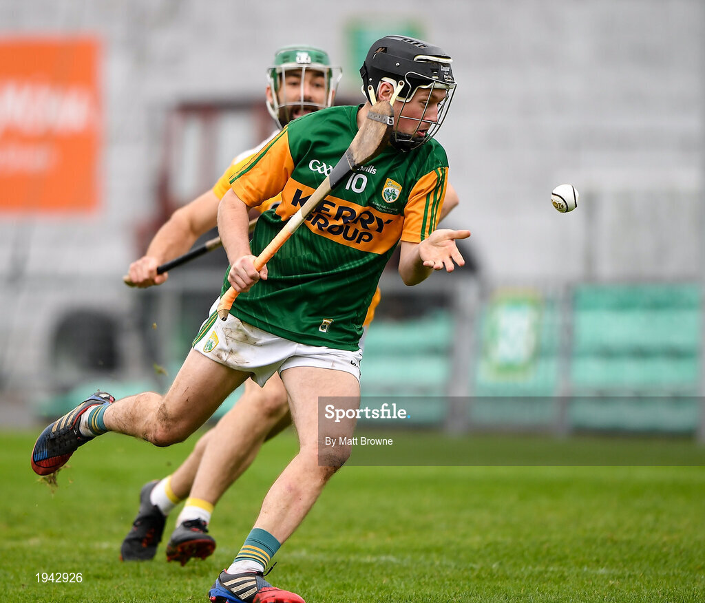 18 October 2020; Shane Conway of Kerry during the Allianz Hurling League Division 2A Final match between Antrim and Kerry at Bord na Mona O'Connor Park in Tullamore, Offaly. Photo by Matt Browne/Sportsfile