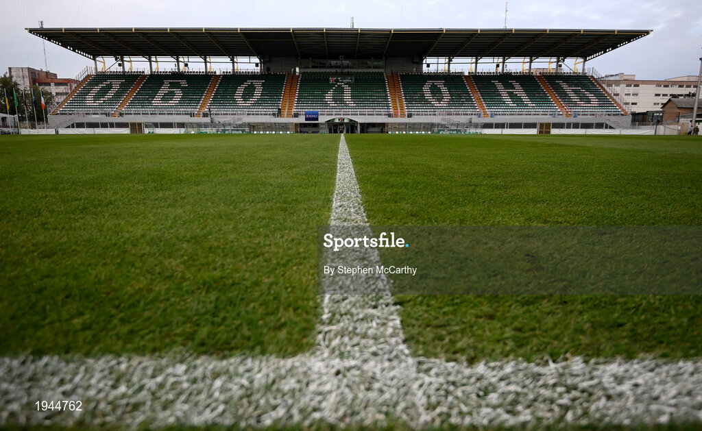 23 October 2020; A general view of the Obolon Arena ahead of the UEFA Women's EURO 2022 Qualifier match between Ukraine and Republic of Ireland at the Obolon Arena in Kyiv, Ukraine. Photo by Stephen McCarthy/Sportsfile