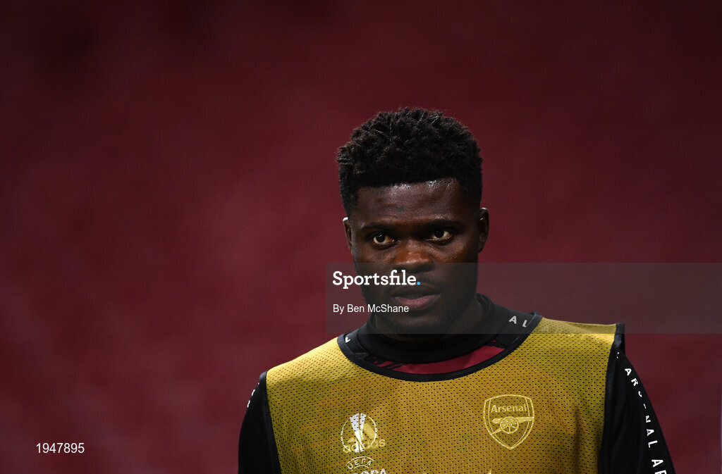29 October 2020; Thomas Partey of Arsenal during the UEFA Europa League Group B match between Arsenal and Dundalk at the Emirates Stadium in London, England. Photo by Ben McShane/Sportsfile