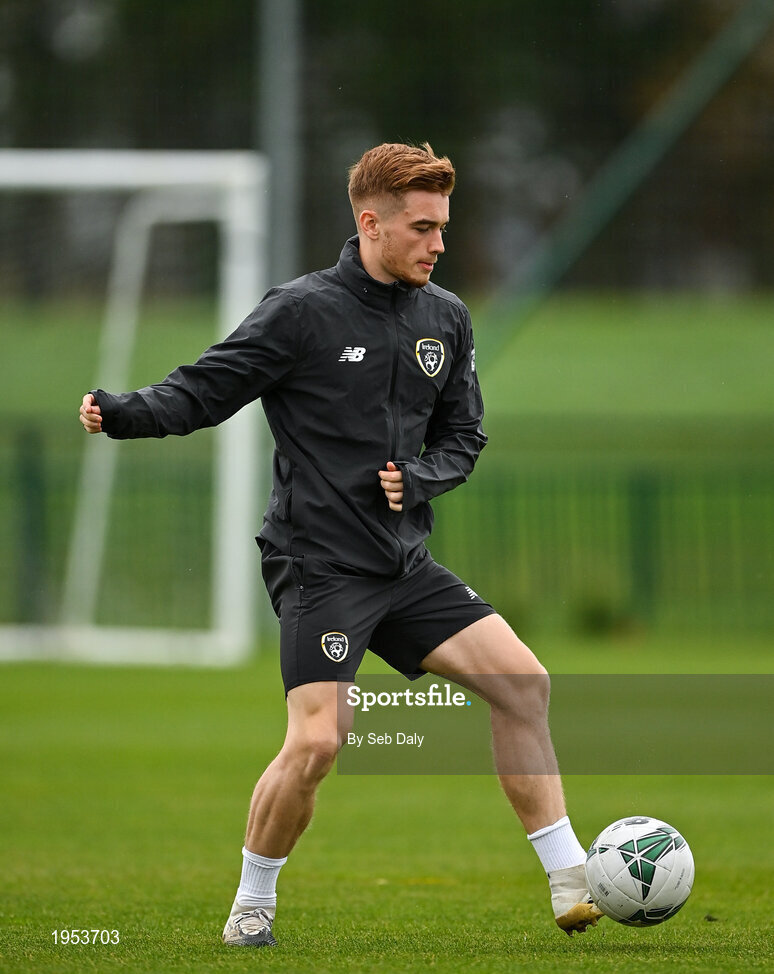 11 November 2020; Connor Ronan during a Republic of Ireland U21 training session at the FAI National Training Centre in Abbotstown, Dublin. Photo by Seb Daly/Sportsfile