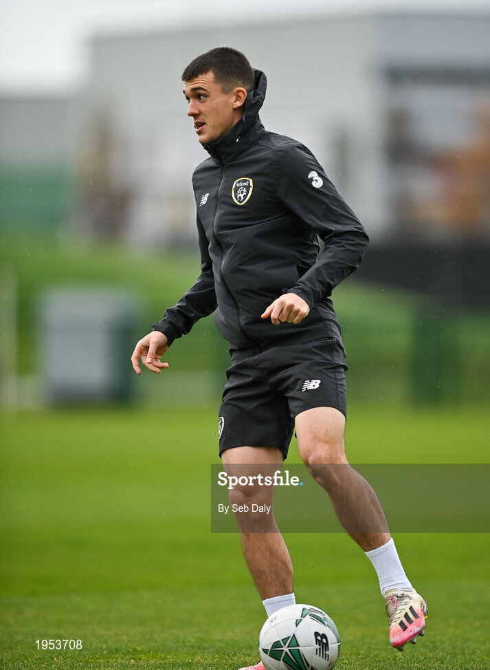 11 November 2020; Jason Knight during a Republic of Ireland U21 training session at the FAI National Training Centre in Abbotstown, Dublin. Photo by Seb Daly/Sportsfile