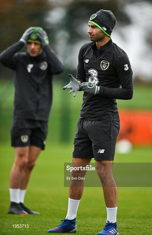11 November 2020; Danny Mandroiu during a Republic of Ireland U21 training session at the FAI National Training Centre in Abbotstown, Dublin. Photo by Seb Daly/Sportsfile