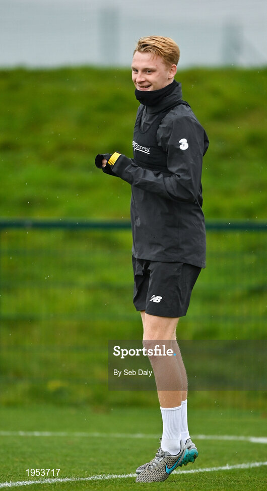 11 November 2020; Liam Scales during a Republic of Ireland U21 training session at the FAI National Training Centre in Abbotstown, Dublin. Photo by Seb Daly/Sportsfile
