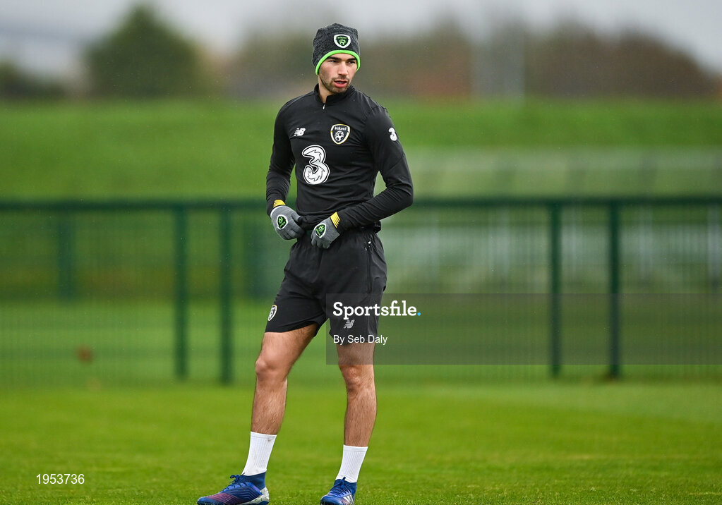 11 November 2020; Danny Mandroiu during a Republic of Ireland U21 training session at the FAI National Training Centre in Abbotstown, Dublin. Photo by Seb Daly/Sportsfile