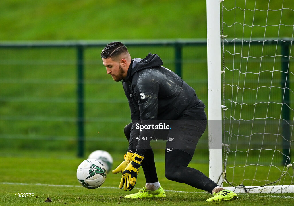 11 November 2020; Calum Ward during a Republic of Ireland U21 training session at the FAI National Training Centre in Abbotstown, Dublin. Photo by Seb Daly/Sportsfile