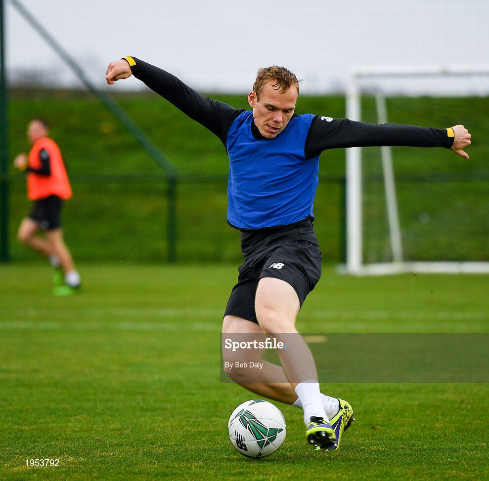 11 November 2020; Anthony Scully during a Republic of Ireland U21 training session at the FAI National Training Centre in Abbotstown, Dublin. Photo by Seb Daly/Sportsfile