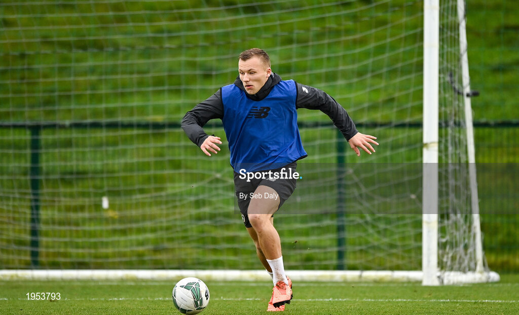 11 November 2020; Jamie Lennon during a Republic of Ireland U21 training session at the FAI National Training Centre in Abbotstown, Dublin. Photo by Seb Daly/Sportsfile