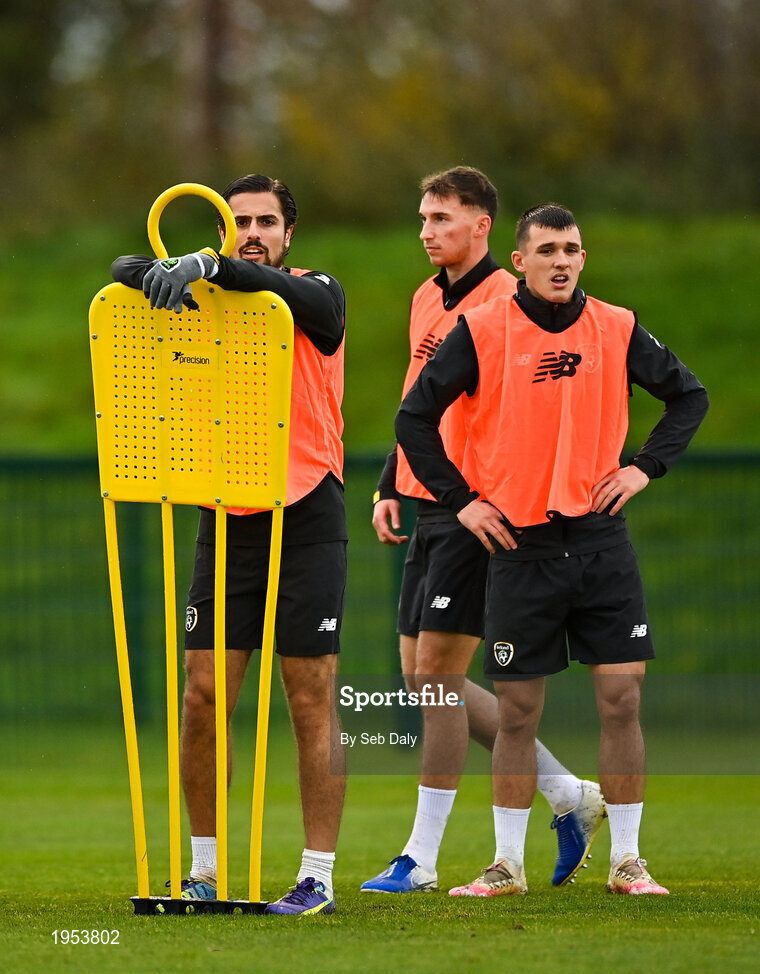 11 November 2020; Zack Elbouzedi during a Republic of Ireland U21 training session at the FAI National Training Centre in Abbotstown, Dublin. Photo by Seb Daly/Sportsfile