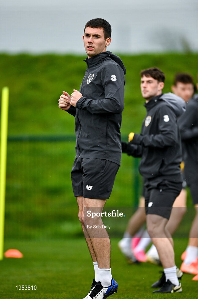 11 November 2020; Thomas O’Connor during a Republic of Ireland U21 training session at the FAI National Training Centre in Abbotstown, Dublin. Photo by Seb Daly/Sportsfile