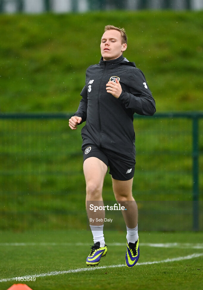 11 November 2020; Anthony Scully during a Republic of Ireland U21 training session at the FAI National Training Centre in Abbotstown, Dublin. Photo by Seb Daly/Sportsfile