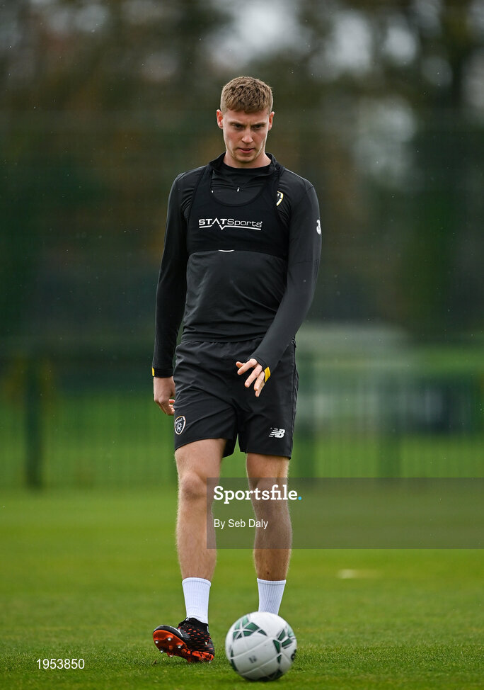 11 November 2020; Mark McGuinness during a Republic of Ireland U21 training session at the FAI National Training Centre in Abbotstown, Dublin. Photo by Seb Daly/Sportsfile