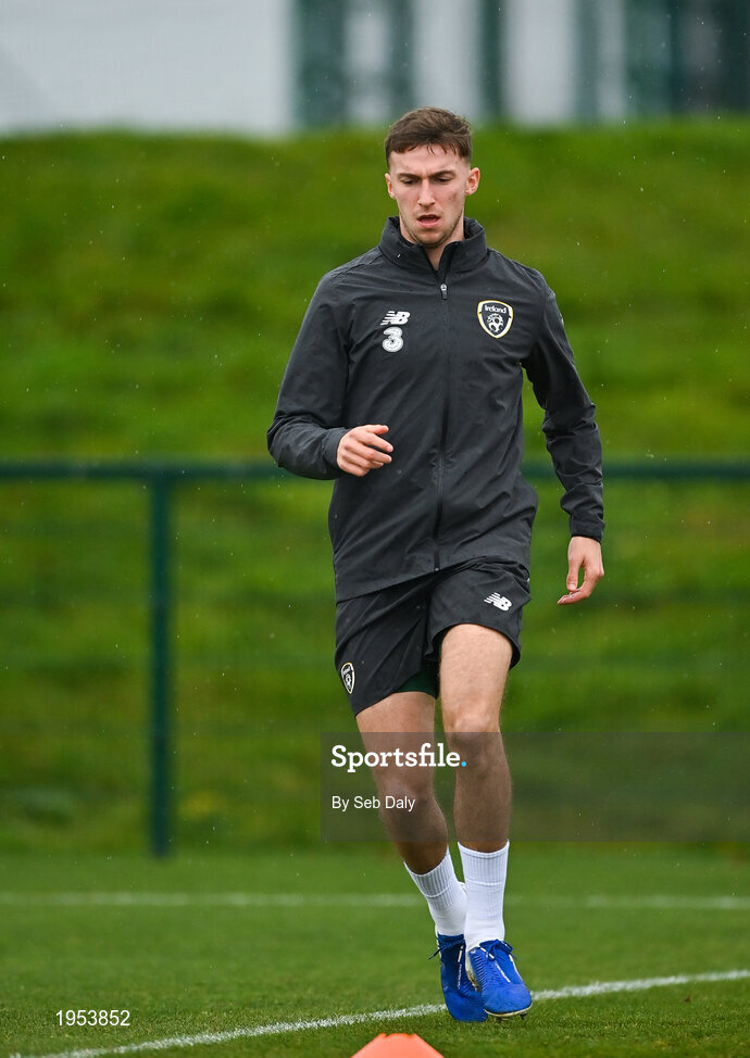 11 November 2020; Conor Masterson during a Republic of Ireland U21 training session at the FAI National Training Centre in Abbotstown, Dublin. Photo by Seb Daly/Sportsfile