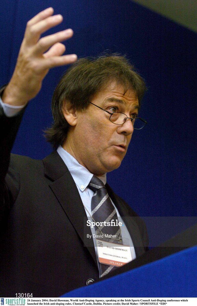 24 January 2004; David Howman, World Anti-Doping Agency, speaking at the Irish Sports Council Anti-Doping conference which launched the Irish anti-doping rules. Clontarf Castle, Dublin. Picture credit; David Maher / SPORTSFILE *EDI*