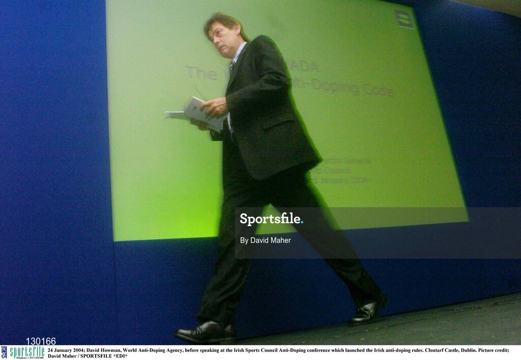24 January 2004; David Howman, World Anti-Doping Agency, before speaking at the Irish Sports Council Anti-Doping conference which launched the Irish anti-doping rules. Clontarf Castle, Dublin. Picture credit; David Maher / SPORTSFILE *EDI*