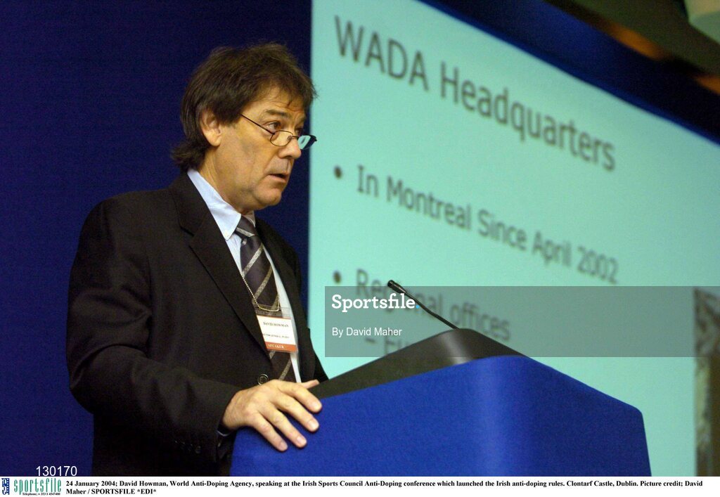 24 January 2004; David Howman, World Anti-Doping Agency, speaking at the Irish Sports Council Anti-Doping conference which launched the Irish anti-doping rules. Clontarf Castle, Dublin. Picture credit; David Maher / SPORTSFILE *EDI*