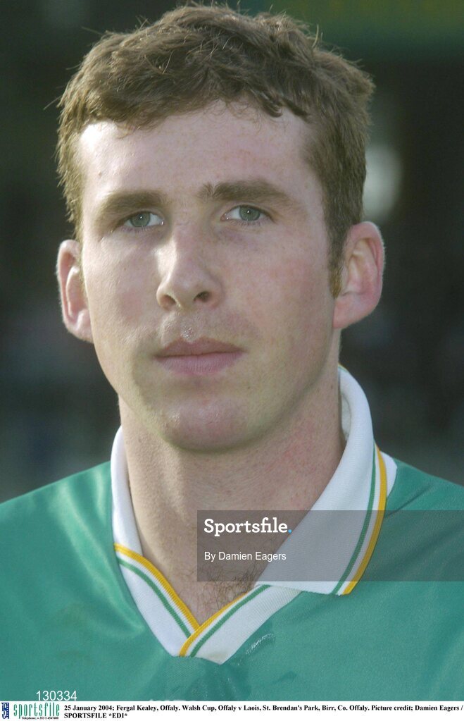 25 January 2004; Fergal Kealey of Offaly ahead of the Walsh Cup match between Offaly and Laois at St Brendan's Park in Birr, Offaly. Photo by Damien Eagers/Sportsfile