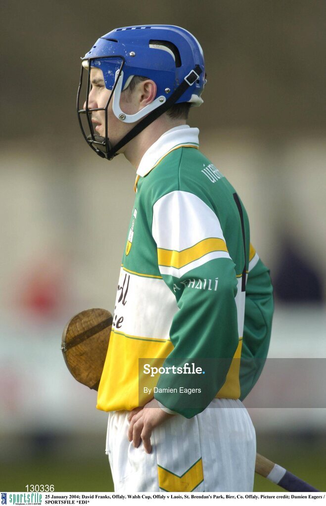25 January 2004; David Franks, Offaly. Walsh Cup, Offaly v Laois, St. Brendan's Park, Birr, Co. Offaly. Picture credit; Damien Eagers / SPORTSFILE *EDI*
