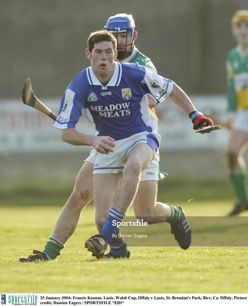 25 January 2004; Francis Keenan, Laois. Walsh Cup, Offaly v Laois, St. Brendan's Park, Birr, Co. Offaly. Picture credit; Damien Eagers / SPORTSFILE *EDI*