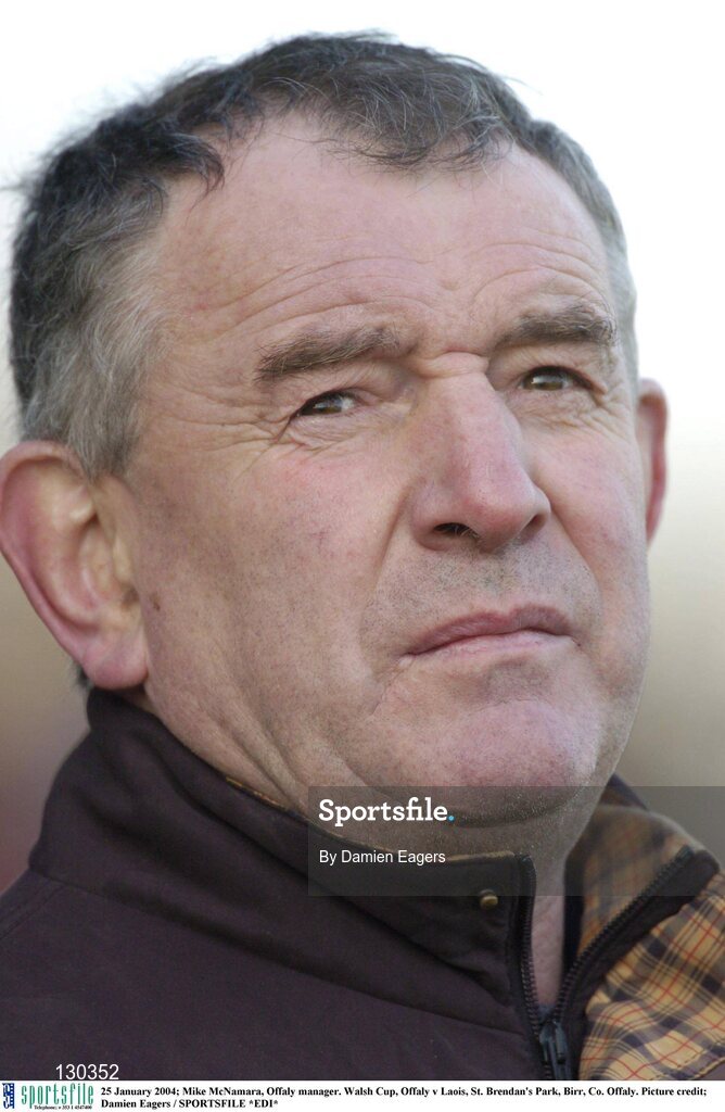 25 January 2004; Mike McNamara, Offaly manager. Walsh Cup, Offaly v Laois, St. Brendan's Park, Birr, Co. Offaly. Picture credit; Damien Eagers / SPORTSFILE *EDI*