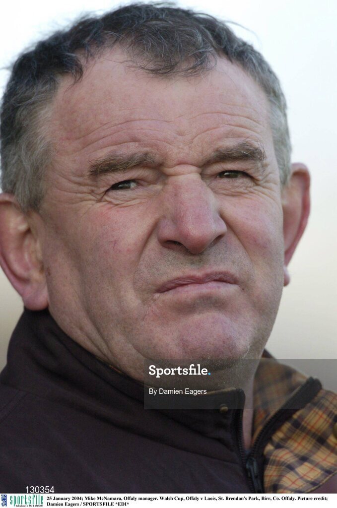 25 January 2004; Mike McNamara, Offaly manager. Walsh Cup, Offaly v Laois, St. Brendan's Park, Birr, Co. Offaly. Picture credit; Damien Eagers / SPORTSFILE *EDI*