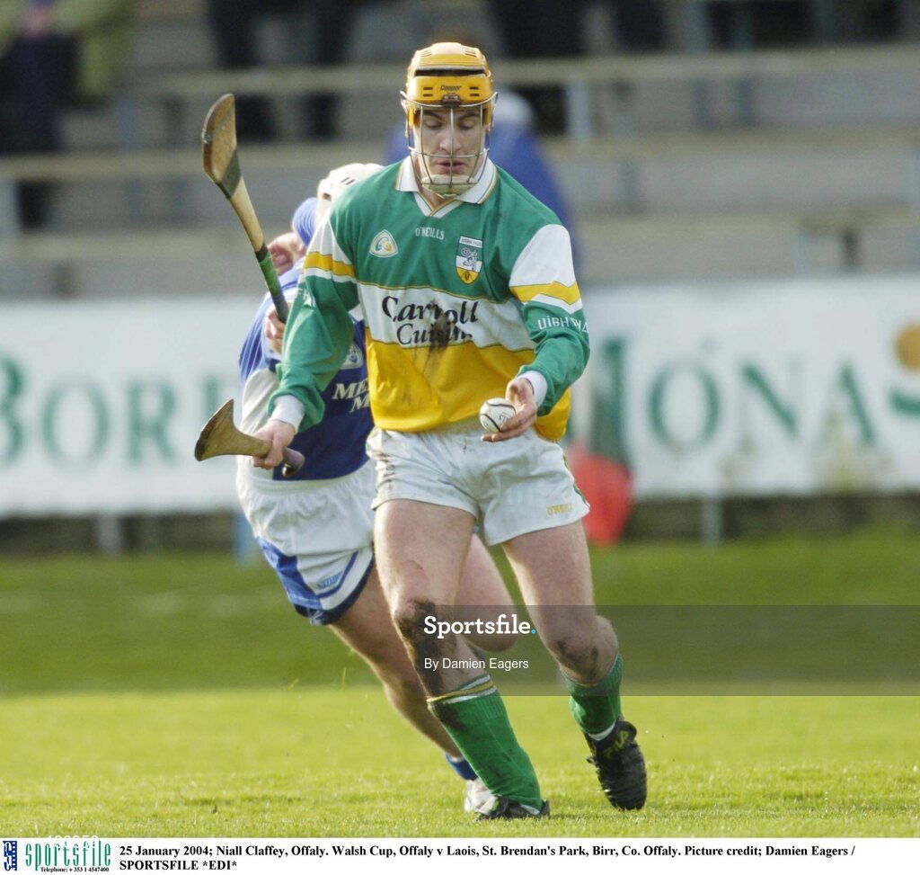 25 January 2004; Niall Claffey, Offaly. Walsh Cup, Offaly v Laois, St. Brendan's Park, Birr, Co. Offaly. Picture credit; Damien Eagers / SPORTSFILE *EDI*
