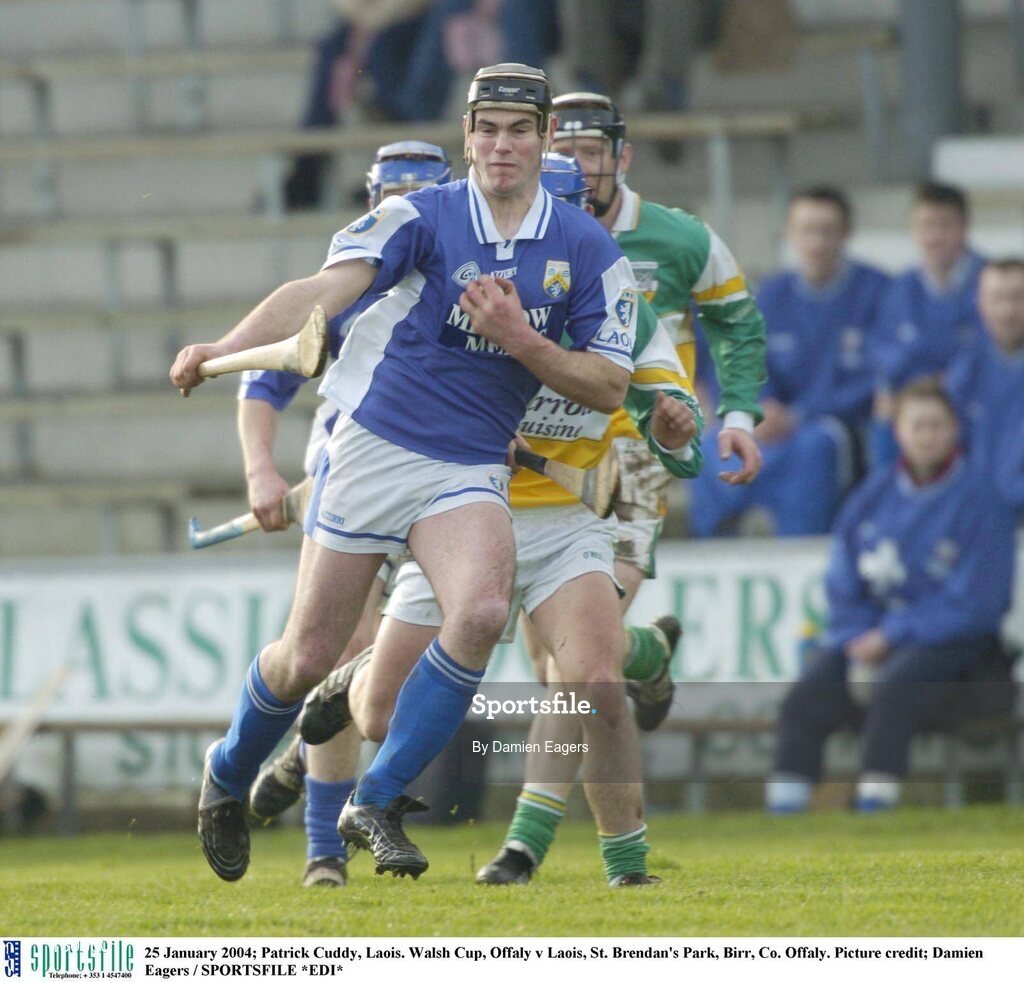 25 January 2004; Patrick Cuddy, Laois. Walsh Cup, Offaly v Laois, St. Brendan's Park, Birr, Co. Offaly. Picture credit; Damien Eagers / SPORTSFILE *EDI*