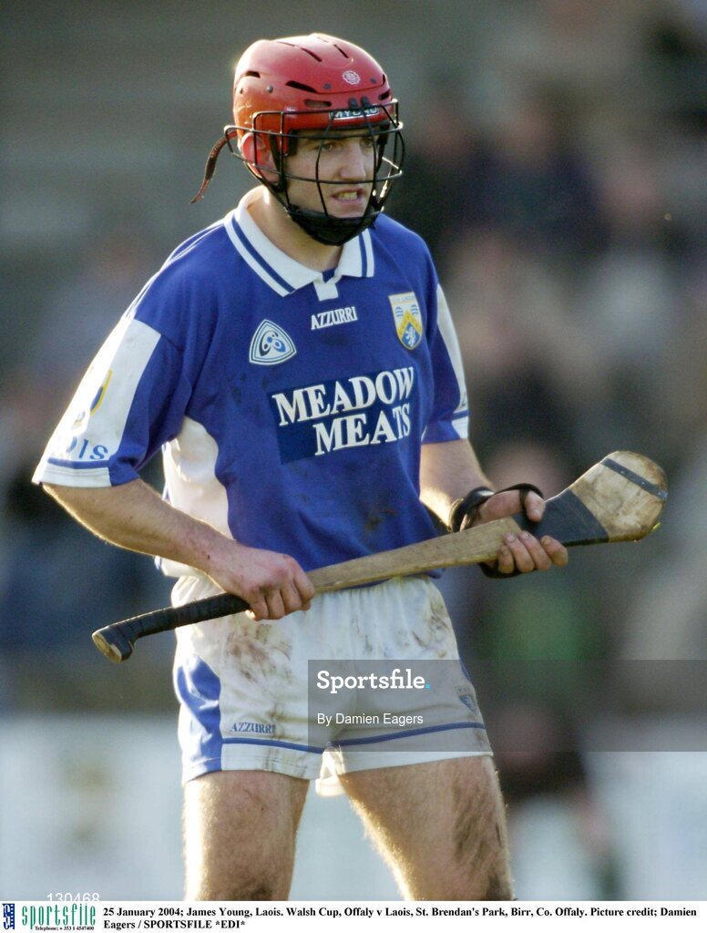 25 January 2004; James Young, Laois. Walsh Cup, Offaly v Laois, St. Brendan's Park, Birr, Co. Offaly. Picture credit; Damien Eagers / SPORTSFILE *EDI*