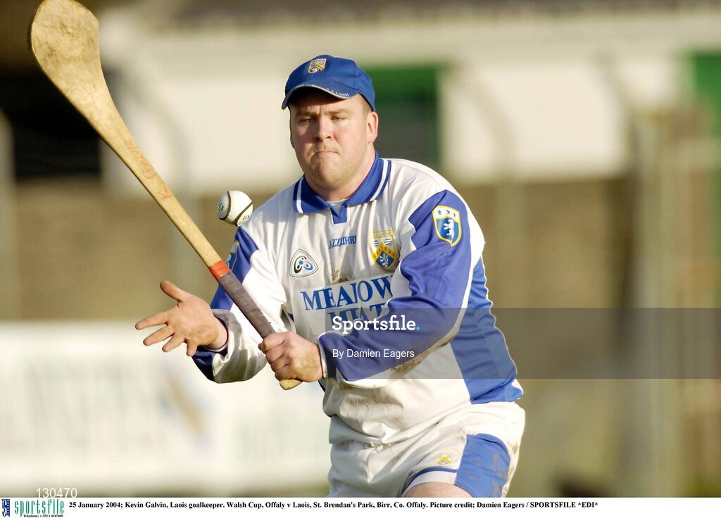 25 January 2004; Kevin Galvin, Laois goalkeeper. Walsh Cup, Offaly v Laois, St. Brendan's Park, Birr, Co. Offaly. Picture credit; Damien Eagers / SPORTSFILE *EDI*