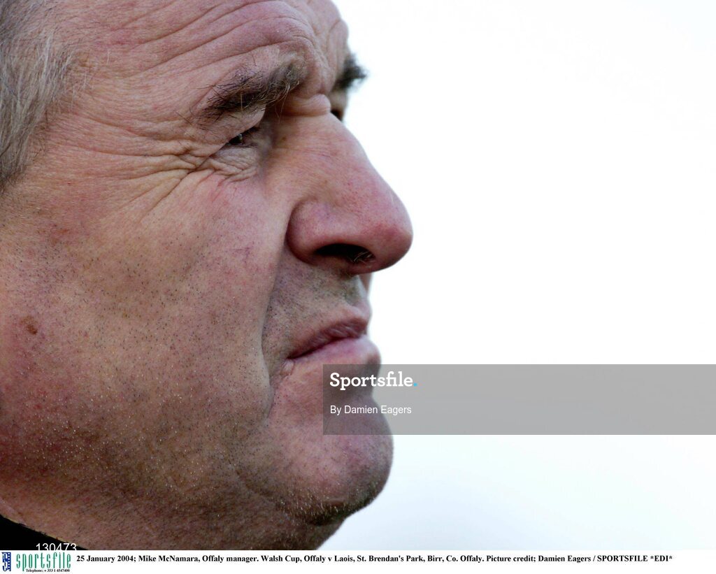 25 January 2004; Mike McNamara, Offaly manager. Walsh Cup, Offaly v Laois, St. Brendan's Park, Birr, Co. Offaly. Picture credit; Damien Eagers / SPORTSFILE *EDI*